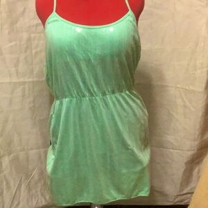 Aeropostale Dress SP Green Racerback Sequins NWOT.
